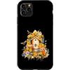 Honeycomb Bloom Designs Custodia per iPhone 11 Pro Max Acquerello Beehive Api Miele Drip Disegno Floreale