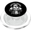Grandio Design Introverted Intellectual Dita Di Pollo Divertente Adulto Dito Medio Gallo Rude PopSockets PopGrip per MagSafe