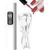 Generisch Mini lampada UV per unghie - essiccatore portatile a LED con display digitale | ricarica USB-C, timer da 30 a 60 secondi - per manicure, pedicure, casa, salone - viaggi, aereo, viaggio su strada