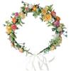 MUNSKT Fascia per capelli con fiori, colorata, bohémien, per feste, matrimoni, accessori per capelli per donne e ragazze
