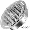 Generico Copertura di Ventilazione, Presa d'aria in acciaio inox 70mm 80mm 100mm 120mm 150mm Tappo Griglia Aerazione Adatto all'uso in Cucine Bagni Cantine Garage Soffitte(100mm/4inch)