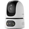 Imou Ranger Dual Pro 3MP+3MP - Telecamera interna Wi-Fi con 2 obiettivi, PTZ a 360°, Dual Band WiFi 6, visione notturna a colori, rilevamento di persone e animali domestici, tracciamento automatico