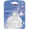 CHICCO (ARTSANA SpA) Tettarella NaturalFeeling 6m+ (Flusso Veloce) Chicco® 2 Pezzi