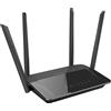 D-Link DIR-842 Router Wireless, Tecnologia AC1200, Doppia Banda, 4 Porte Gigabit + WAN, 4 Antenne Esterne, Nero/Antracite