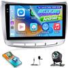 NHOPEEW 4+64G Android Autoradio per Lancia Delta 2009-2019 con Wireless Carplay e Android Auto - Schermo incell da 9 pollici Supporto WiFi GPS Comandi al volante + Telecamera di retromarcia, Canbus