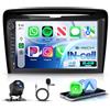 Rimoody 4G+64G Autoradio Android per Lancia Ypsilon 2011-2020, 9 Touchscreen Schermo IN-Cell Carplay Android Auto Senza Fili FM/RDS/EQ GPS Bluetooth Mirror Link WiFi Comandi al Volante Retrocamera
