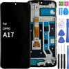 iYAiYO Schermo LCD Display Digitalizzatore Touch Screen Ricambio Compatibile con Oppo A17 CPH2477 Schermo Completo con Cornice-Nero