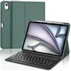 IVEOPPE Tastiera iPad Air 11 M4 2026/M3 2025/M2 2024, Cover Tastiera Italiano QWERTY Bluetooth Staccabile iPad Air 11 Pollici 2024/2025/2026, Verde scuro