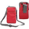 MXFDOKD Borsello Clip Cintura per Cellulare Uomo, Borsa a Tracolla Telefono Portafoglio, Sacchetto da Uomo Sacchetto con Clip Cintura Pochette Porta Cellulare Borsa Tracolla Porta Carte di Credito Cellulare