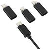 Kefiany Adattatore USB C Femmina a Lightning Maschio (3 Pack)Tipo C Caricatore Cavo per iPhone 14 13 12 Pro Max Certificato MFI per Apple Dati Connettore Type C Female Fast Charger Accessori Carreger per iPad