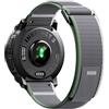 NotoCity Cinturino per Instinct 2X/2X Solar 50mm, 26mm Sportivo in Nylon Cinturino per Garmin Instinct 3 Solar/AMOLED 50mm, Instinct 2X/3 Solar Tactial 50 mm(Verde Grigio)