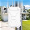INEAUTO Ripetitore Wi-Fi per esterni N300 con 6 antenne, amplificatore Wi-Fi a lunga distanza per esterni, IP67 resistente alle intemperie, PoE passivo, modalità AP/router/ripetitore, porta Ethernet, per
