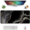 TengYuer Tappetino per Mouse da Gioco Grande 900x400x5mm Tappetino Mouse XL Marmorizzazione Dell'Oro Nero Gaming Mousepad Lavabile con Base in Gomma Antiscivolo per Tastiera Tappetino Scrivania Ufficio PC