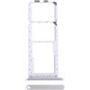 Generico Carrello Vassoio alloggio tray Compatibile con Samsung Galaxy A05S SM-A057F A057 porta scheda Sim1+ SIM 2 + SLOT SLITTA vano Alloggio Memoria Micro Sd CARD (Silver)