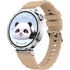 GIOPUEY Cinturini Compatibile con Huawei Watch GT 6 41mm/GT5/GT4/GT5 PRO 42mm, Morbido Silicone Cinturino [Resistente all'Usura] [Traspirante] - Light Brown