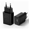 Dongcill 2 Pezzo Alimentatore USB 5V 3A 15W Spina Euro Caricabatterie Adattatore