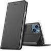 Verco case per iPhone 13 Mini Cover, Custodia a Libro Pelle PU per iPhone 13 Mini Booklet Protettiva [magnetica integrata], Nero