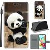 YIRRANZD Cover per Samsung Galaxy A71, Protettiva Portafoglio in Pelle PU Cover Libro [Verniciato], Flip Caso Antiurto Custodia per Samsung A71 (Panda)