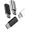 Kefiany Adattatore Micro USB Femmina a USB C Maschio Caricabatterie (3Pack)Connettore Tipo C per iPhone 16 15 Pro per Apple Android Cavo Connettori per iPad Compatibile con Samsung Type C Tablet Thunderbolt