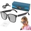 Generic Smart Glasses - Occhiali da interprete, occhiali con supporto vocale in 144 lingue | Cuffie per riproduzione musicale ad orecchio aperto, comodo generatore di sottotitoli in reale, accessorio