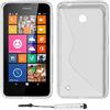 ebestStar - Cover Compatibile con Nokia Lumia 630 Custodia Protezione S-Line Design Silicone Gel TPU Morbida e Sottile + Mini Penna, Trasparente [Apparecchio: 129.5 x 66.7 x 9.2mm, 4.5'']