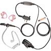 Earpiece Hub Covert - Auricolari acustici, per radio ICOM con paraorecchie (2 pin a vite) IC-F2000, IC-F1000
