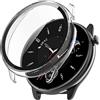 xhKJO Pellicola Custodia per Huami Amazfit GTR Mini con Pellicola Temperata, Morbida Plating PC Protettivo Case Skins Copertura Shell per Huami Amazfit GTR Mini A2174 Watch Watch Accessories (Bianco)