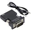 ulapithi Adattatore VGA da maschio a femmina, adattatore da maschio a VGA, convertitore adattatore VGA da maschio a presa USB, adattatore per monitor, convertitore da USB a VGA per amplificatore,