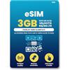 JZN Market H2O Wireless eSIM USA 30 Giorni - eSIM Prepagata con 3GB di Dati Ad Alta Velocità 4G LTE/5G e 2GB di Hotspot Mobile, Dati Illimitati, Chiamate e SMS verso oltre 70 Paesi, SIM Mobile USA