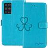 TienJueShi Blu Premium Retro Stand Portafoglio TPU Silicone Caso per Hafury GT20 6.4 inch in Pelle Case Copertina Custodia Protettiva Cover