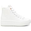 REFRESH - Sneakers con tacco basso Donna Bianco - Scarpe comode e versatili - Moda casual - Modello 17272202 (Misurare 38)