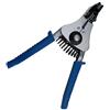 Electraline 59217 Pinza Spella-Cavi Spelafili Elettrici con Sistema Automatico, Blu/Argento