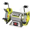 Ryobi Smerigliatrice da Banco a Cavo 250W, 2 Mole Ø150 mm Grana 36/60, Motore a Induzione, Schermi Protettivi Regolabili, RBG6G1