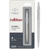 Parker Penna a sfera Parker Classic Steel Matte Black Navy Blue Brown CT GT Chrome...