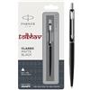 Parker Penna a sfera Parker Classic Steel Matte Black Navy Blue Brown CT GT Chrome...