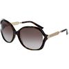 Gucci Donna GG0076S 003 Occhiali da sole, Marrone (Avana/Brown), 60