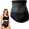 Hlayshing Pantaloncini Modellanti Termogenici Brucia Grassi 4-in-1,Pantaloni da Yoga Rassodanti,Piatta Slip Contenitivo Vita Alta,Modellatore A Vita Alta per Il Controllo Dell'addome per Donna,Uomo Nero（L）