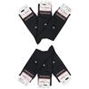 PIERRE CARDIN 6 PAIA CALZA CORTA META POLPACCIO UOMO IN FILO DI SCOZIA (IT, Numero, 40, 46, Regular, Corto, 6 PAIA NERO)