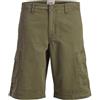 JACK & JONES Short Mid Jpstcole Matty Cargo-Pantaloncini da Uomo, Taglia Media, Olive Night, XXL