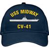 456 Trucker Cappello Modello di Nave Midway CV 41 Marina Militare Cappello Piatto per Adulto Normale Berretto Casual Unisex Visiera Baseball Sport