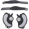 Gistuch 2 pezzi di pedali per cyclette con cinghie, in acciaio inox PP-PVC, clip regolabili universalmente per il ciclismo home fitness