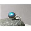 Carino Pietra Labradorite 925 Argento Sterling Artigianale Anello Tutti Misura