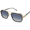 Carrera Carrera 1069/S 2M2/08 | Occhiali da Sole Graduati o Non Graduati | Prova Online | Metallo | Rettangolari | Nero, Oro | Adrialenti