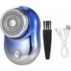 Kavolet Rasoio Elettrico a Lamina Rasatura a Secco Efficiente Ricaricabile Tramite USB per Toelettatura Uomo Blu (Blu)