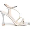 Nero Giardini E615673DE Sandali Donna in Pelle - Argento 36 EU