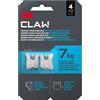 3M CLAW Gancio per Appendere Quadri su Cartongesso, 4 Ganci, Sostiene fino a 7 kg, Ottimale per il Fissaggio die Oggetti Pesanti, Specchi e Decorazioni per la Casa