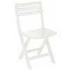 PROGARDEN - Sedia pieghevole Komodo da esterno bianca - h78x44x41cm