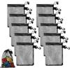 ZMDMAH 10 sacchetti di immagazzinaggio portatili, 15x20 cm, in nylon, colore nero, con cerniera, per giocattoli, sport, immersioni e attività all'aperto