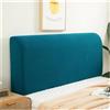 RTSFKFS Copri Testata Letto Universale, Copertura Testiera Letto Matrimoniale, Fodera Protezione Elastica Lavabile per Decorazione Camera, Addensare Anti-Graffio Anti-Polvere ( Color : Blue , Size : 130cm/51i