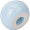 Garosa Portaspazzolino Mini in Ceramica, Coppia Porta Spazzolino Forma Ciambella Candy Color, Base per Spazzolino da Dentro Bagno (Blu)